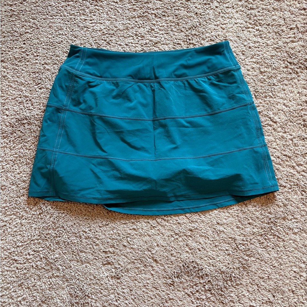 CRZ yoga Athletic Skort - teal- size large